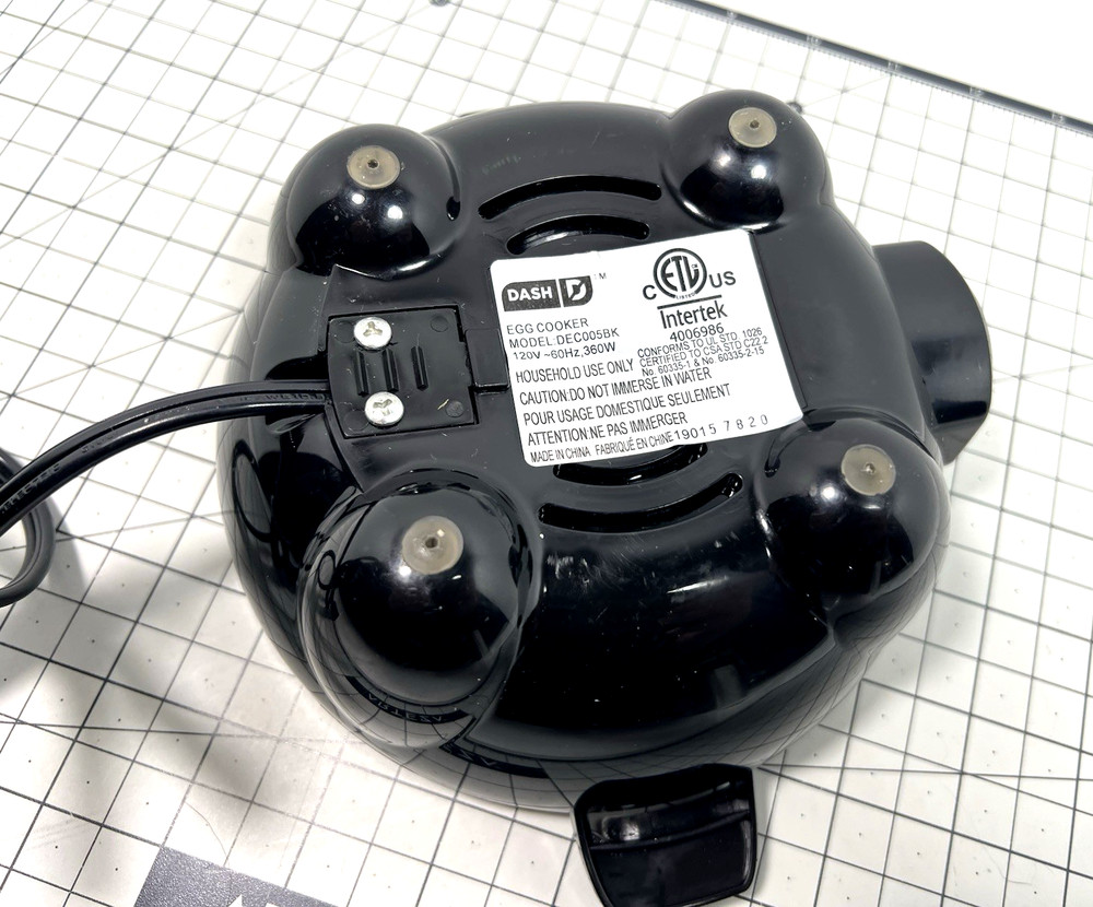 Dash Rapid Egg Cooker Replacement Part Black Cooking Base Model #DEC005BK Tested