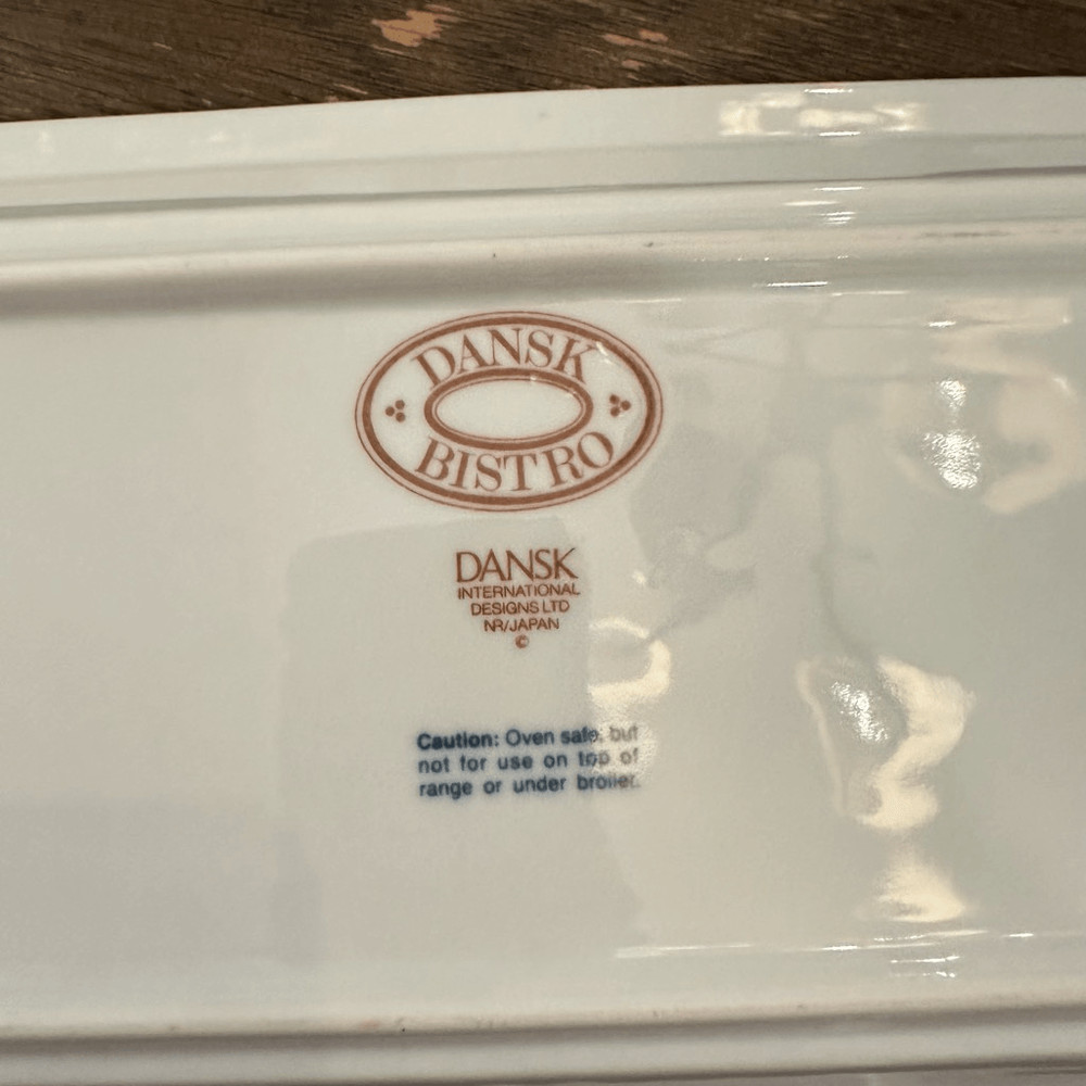 DANSK BISTRO Maribo Rectangular Baking Dish Cookware Made In Japan