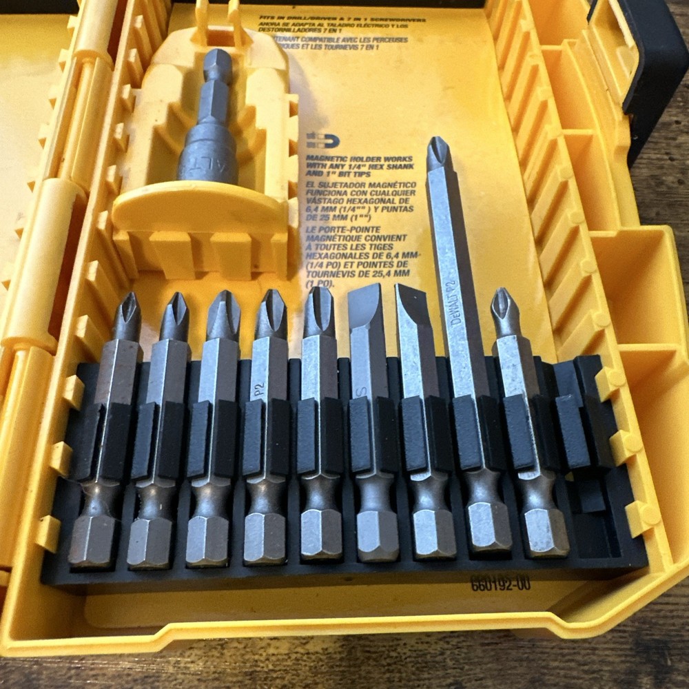 Dewalt Screwdriver Bit Case w/ Misc Screwdriver Bits