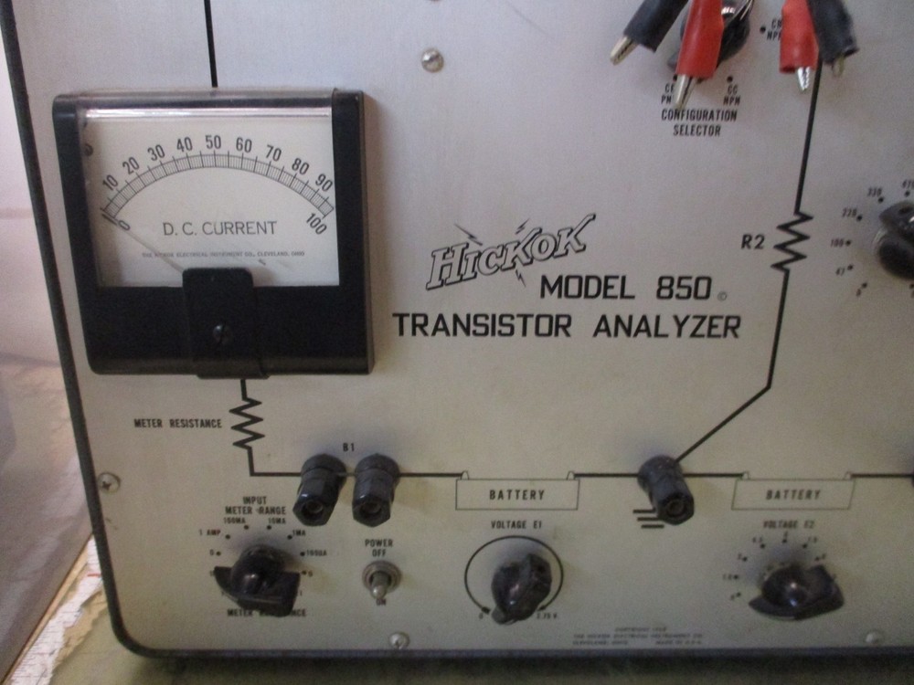 hickok model 850 transistor analyzer battery powered [5*O-4]