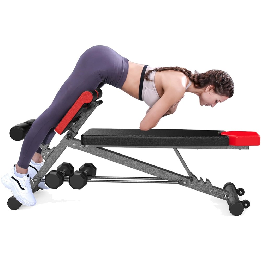 Multi-Functional Weight Bench for Full All-in-One Body Workout – Adjustable W...