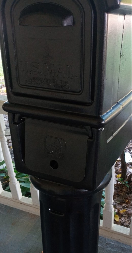 Newly Painted- Black Glossy Mailbox