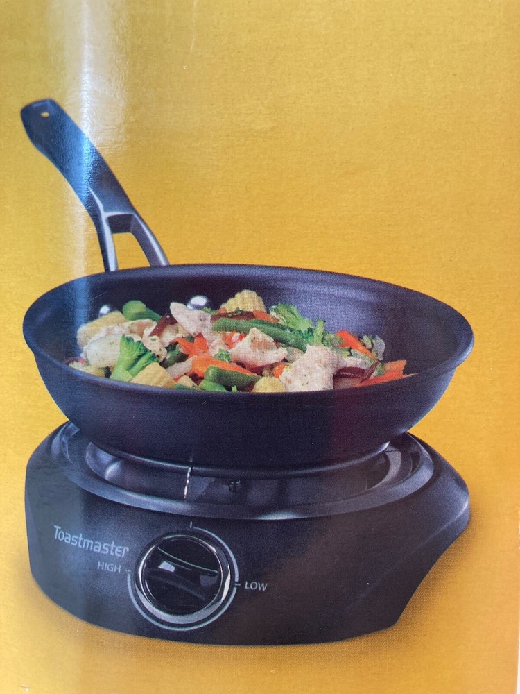 Toastmaster Single Burner- Chrome Drip Tray - Adjustable - Heat Control