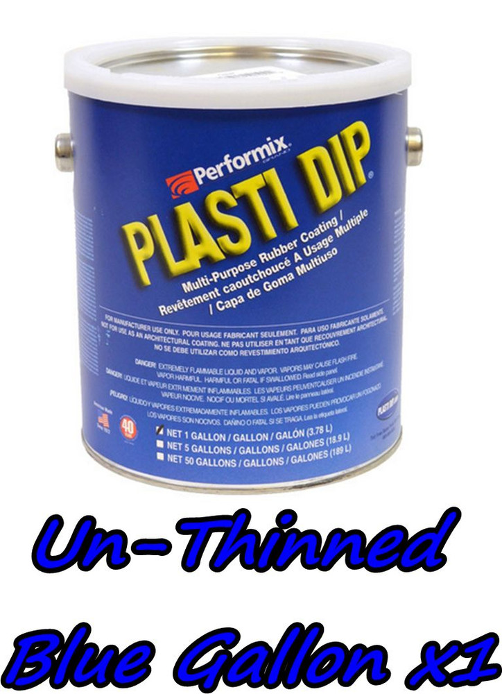 1 Gallon Blue UNTHINNED Performix Plasti Dip Concentrate FULL STRENGTH