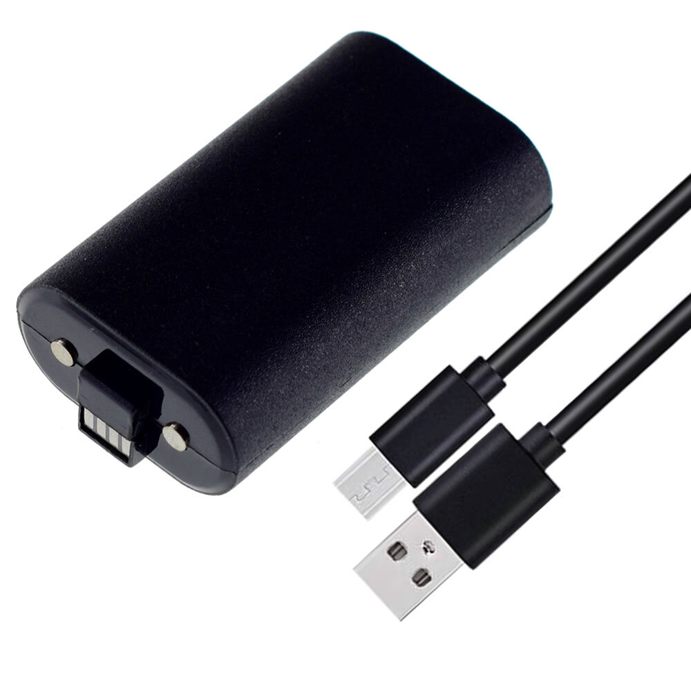 For Xbox One X S Controller Play Micro USB Charger Cable & Rechargeable Battery