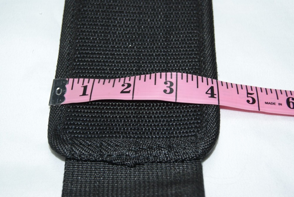 ibro weight belt medium black hook & loop closure w/ metal buckle