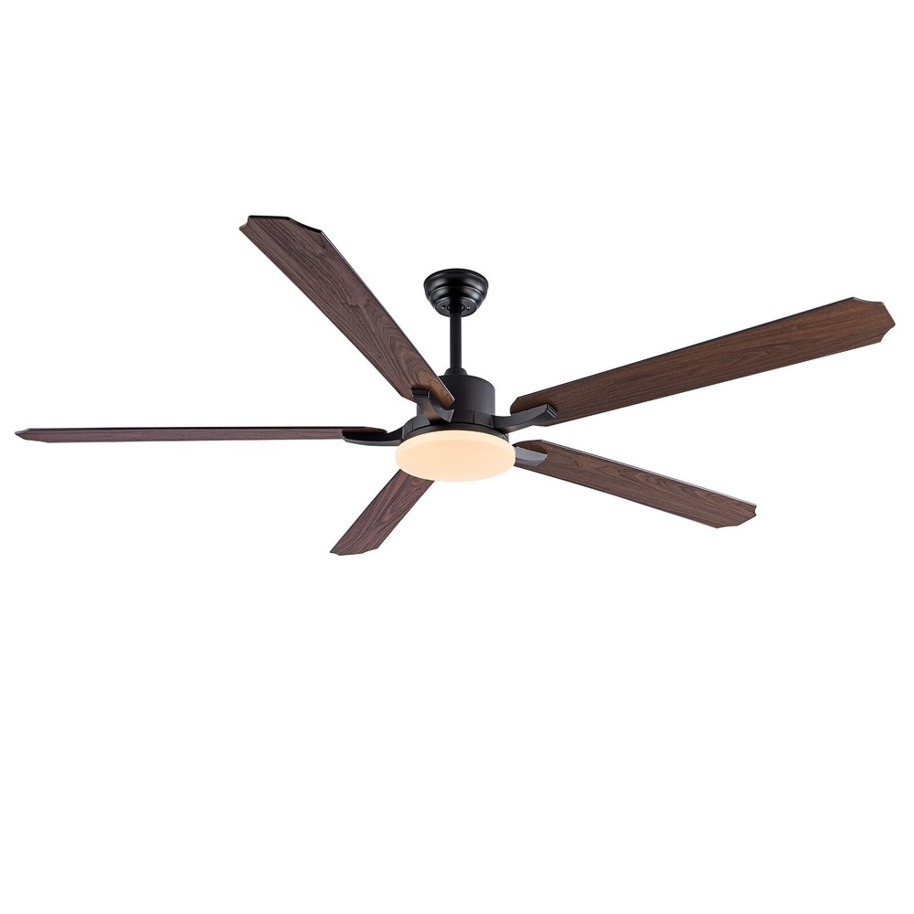 72in LED Ceiling Fan Indoor Ceiling Fan Lamp Light Dimmable W/ Remote Control