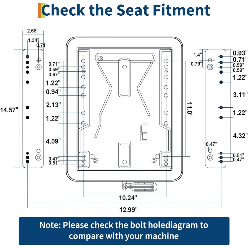 Adjustable Seat for Excavator & Skid Steer: Foldable Design with Slide Rails