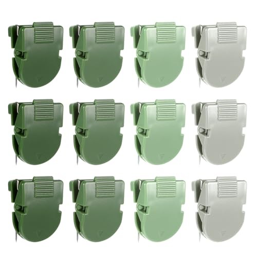 12 PCS Cubicle Clips, Fabric Panel Wall Clips Plastic Cubicle Hooks Panel Push