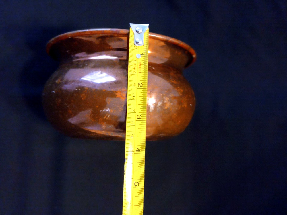 Copper Ware Unique Crafted Solid Copper Hand Hammered 5.5"x3.5"