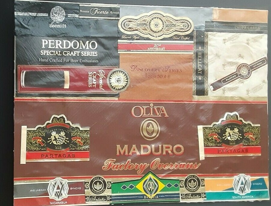 Art original collage- Stogie Sampler
