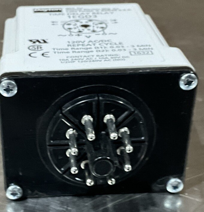 Dayton 1Egd3 Time Delay Relay, 120Vac/Dc, 10A, Dpdt, Max. Time Setting - Timer: