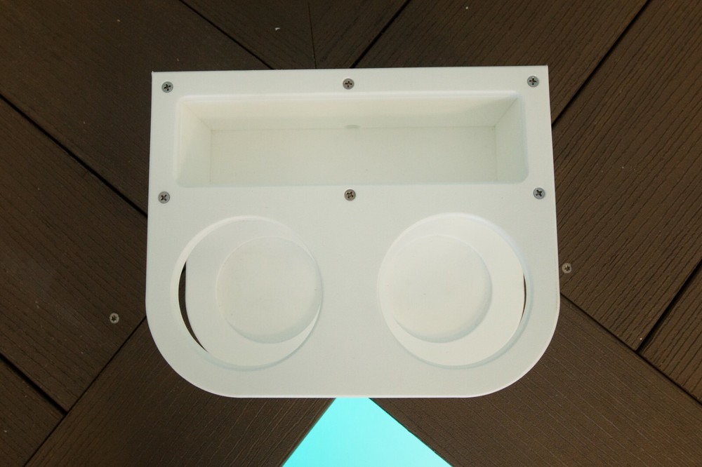 Boat Marine Cup Holder Cupholder & Storage Box White Starboard