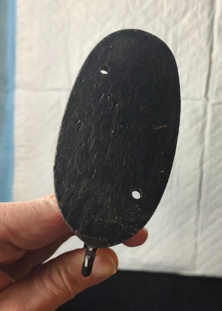 Vintage Black Cast Iron Wall Sconce