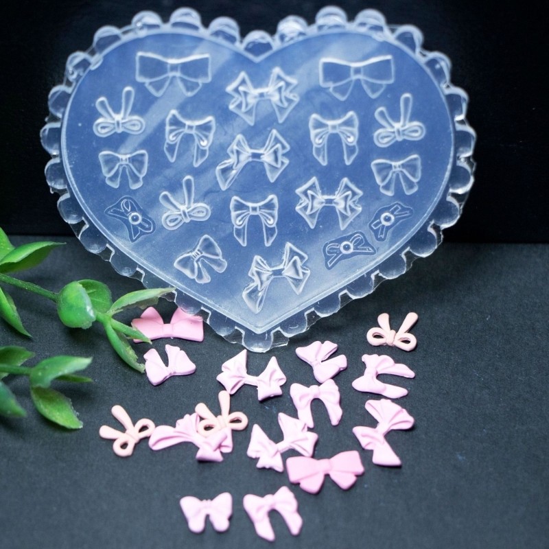 Craft Beautiful 3D Bowknot Decorations Using Sturdy Silicone Mould Set