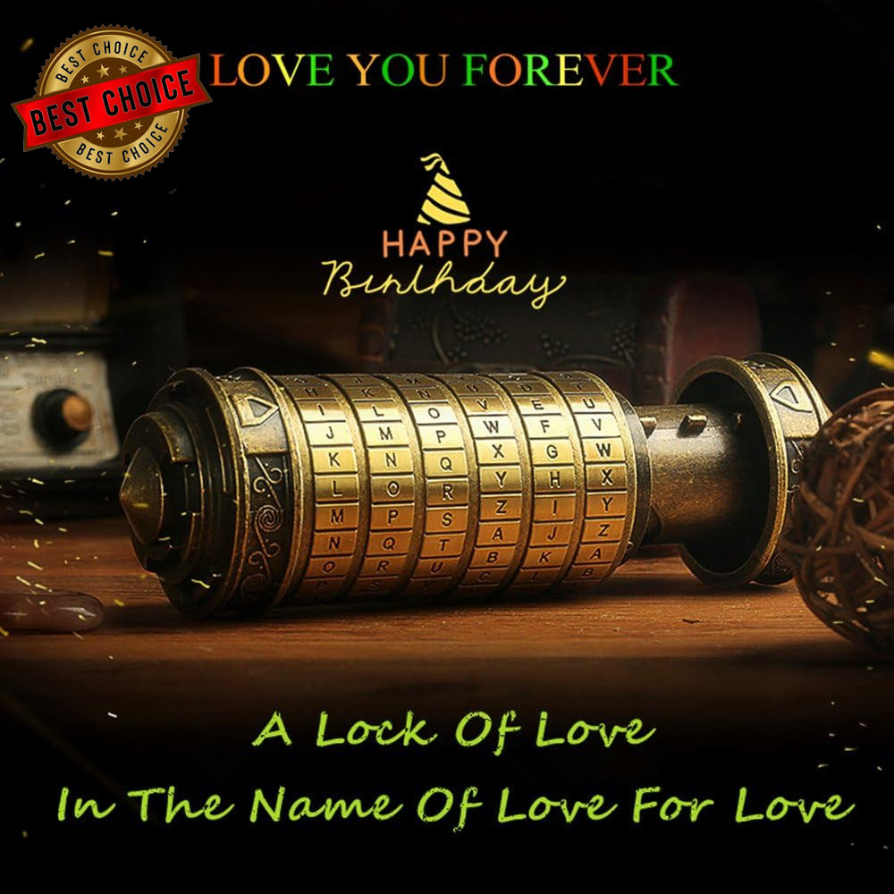 Da Vinci Code Mini Cryptex Valentine'S Day Interesting Creative Romantic Birthda