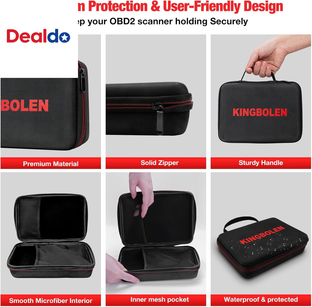 Protective Case Storage Bag for OBD2 Scanner Launch CRP123/CRP123 Plus/Creader V