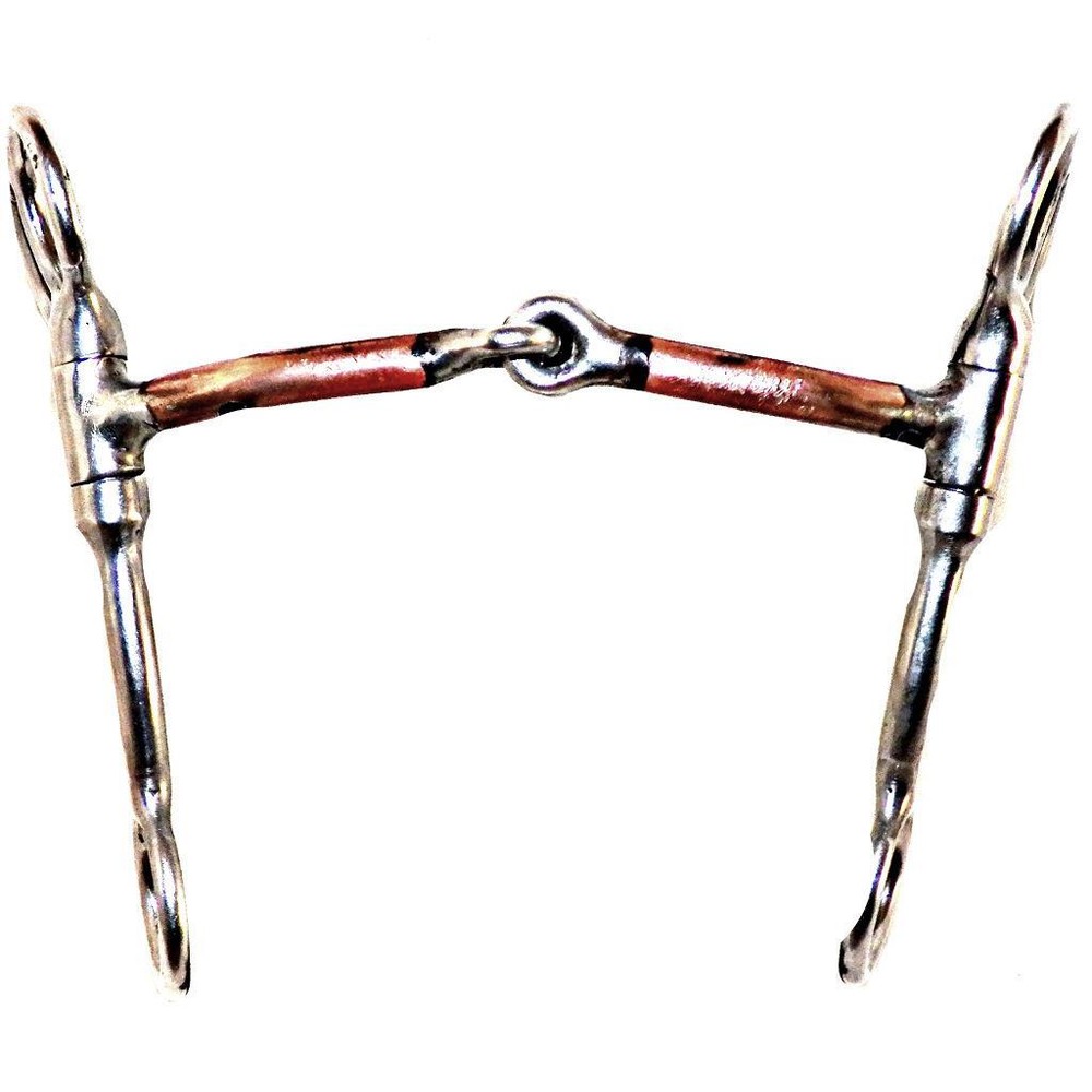 Bitmaster Smooth Copper Snaffle Tom Thumb Transition Bit 64905 5 inch Mouth