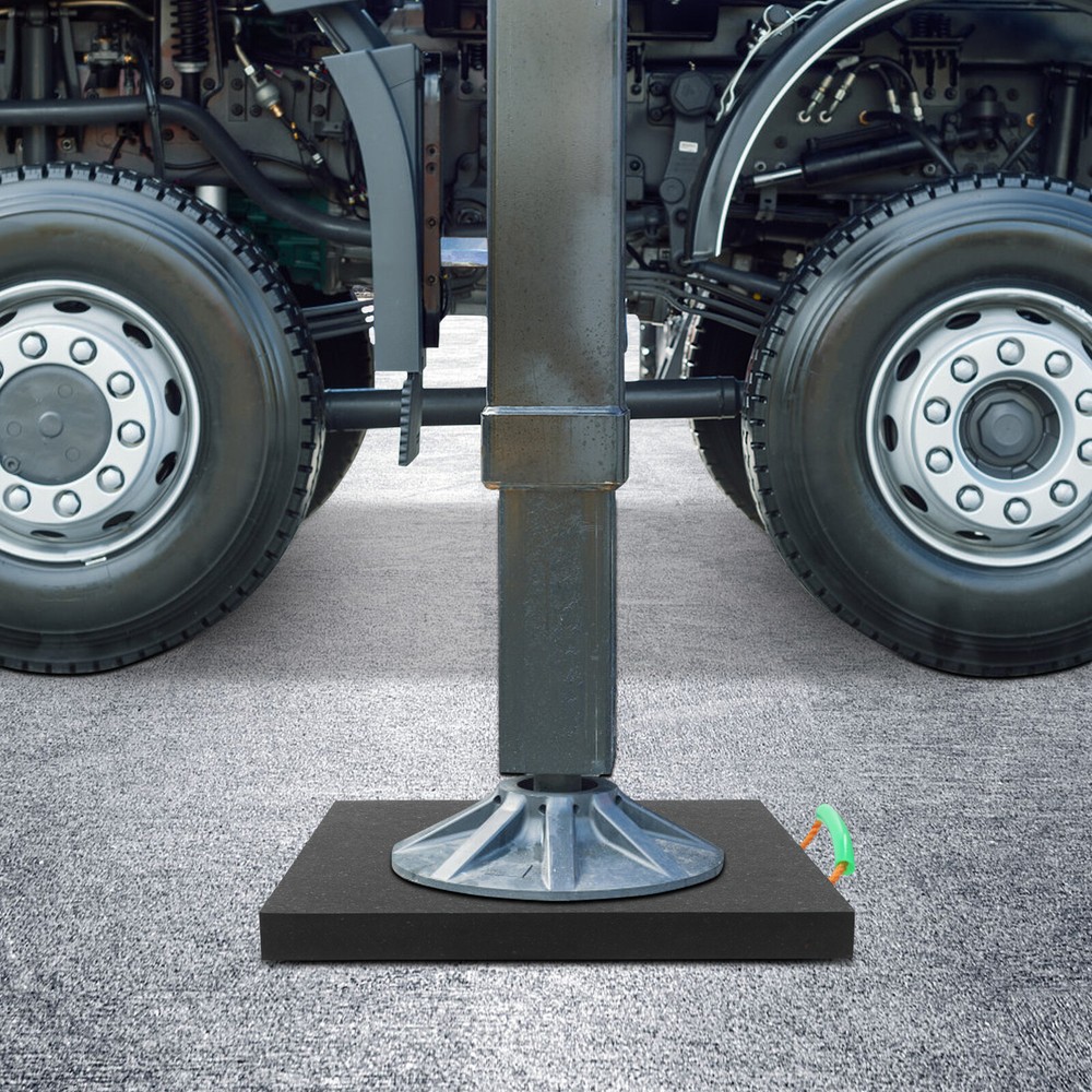 Square Medium Size Support Pad Black Heavy Duty Stabilizing Block With Handle