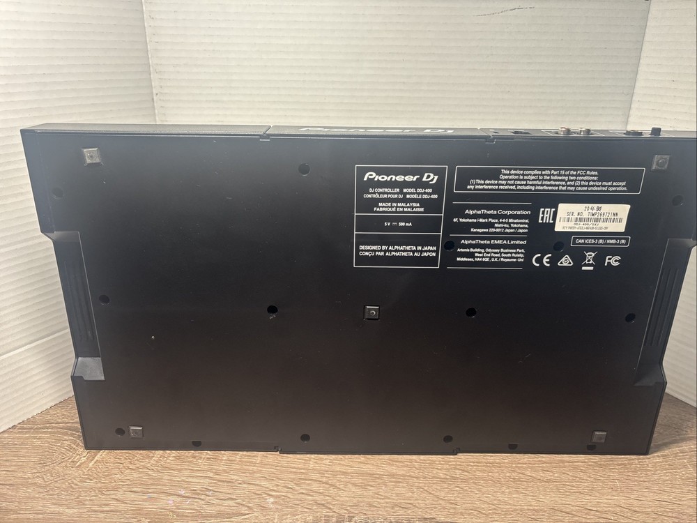 Pioneer DJ DDJ-400 Double Deck Controller - Black