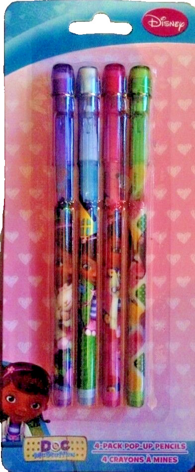 Doc McStuffins FOUR Piece Mechanical Pencil Set Disney