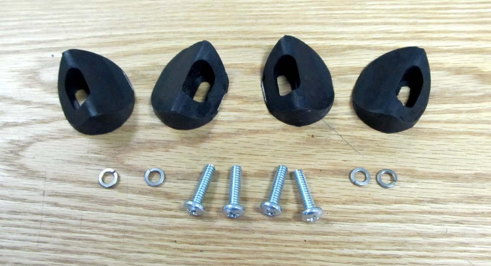 1955 1956 CHEVY FRONT SEAT STOPS  WEDGE TYPE 2 DOOR MODELS Includes hardware