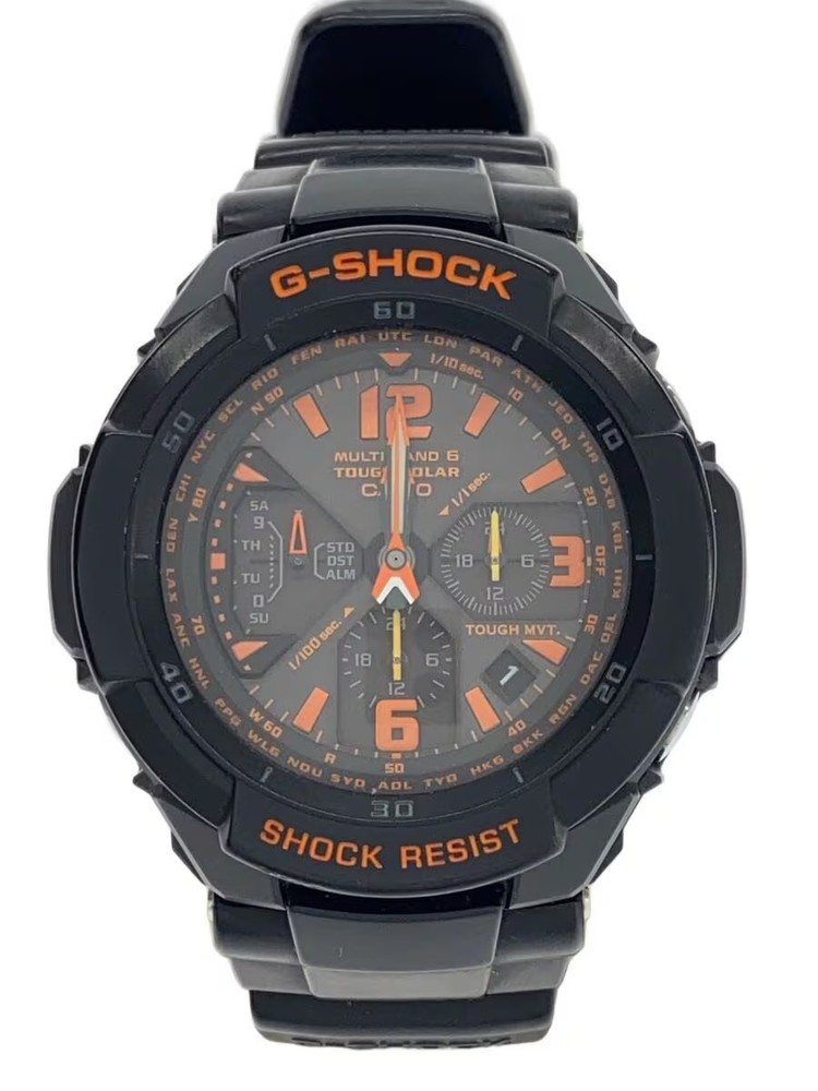 CASIO Solar Watch Digital Analog Rubber BLK BLK GW 3000B