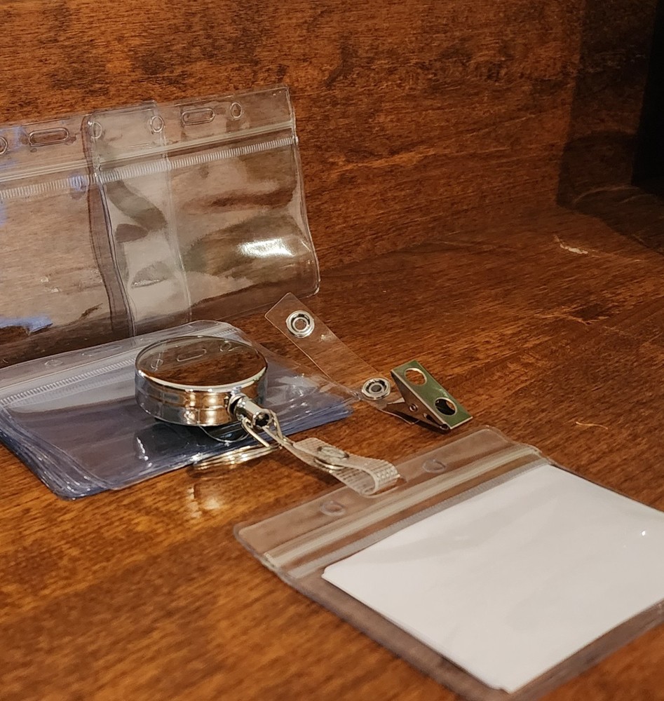 Horizontal ID Badge Waterproof Protector