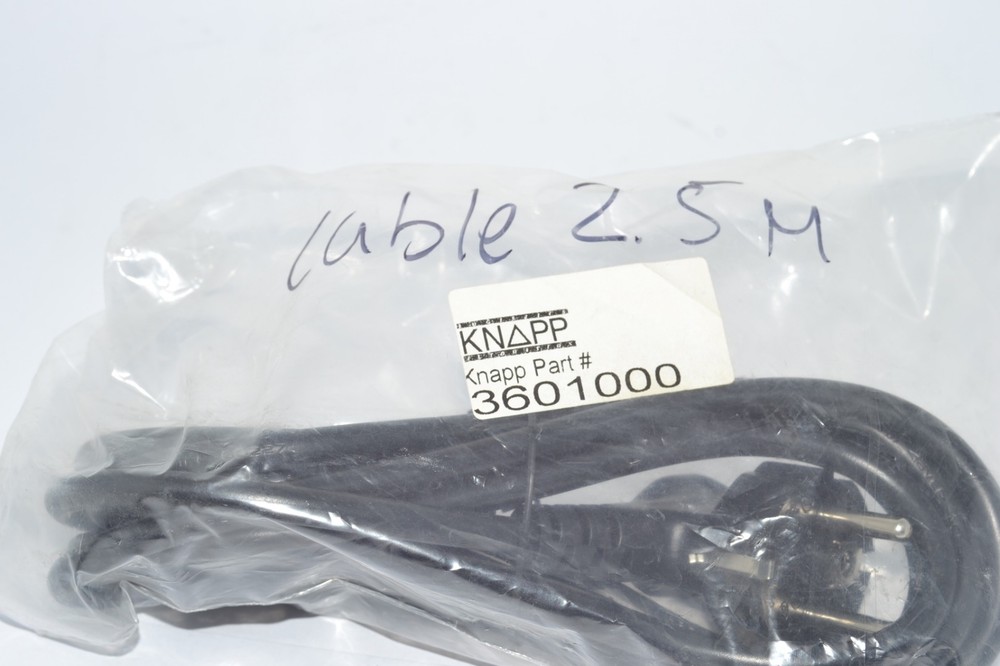 NEW Knapp 3601000 Power Cable Plug 2.5m