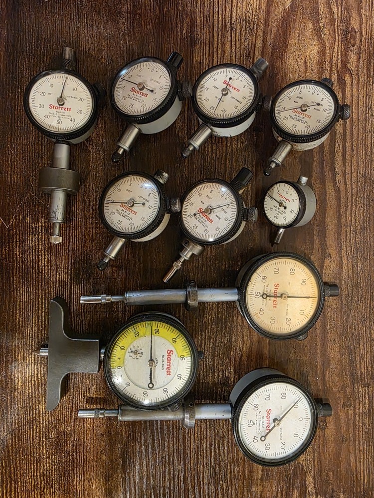 10 STARRET DROP DIAL INDICATOR LOT WORKING CONDITION