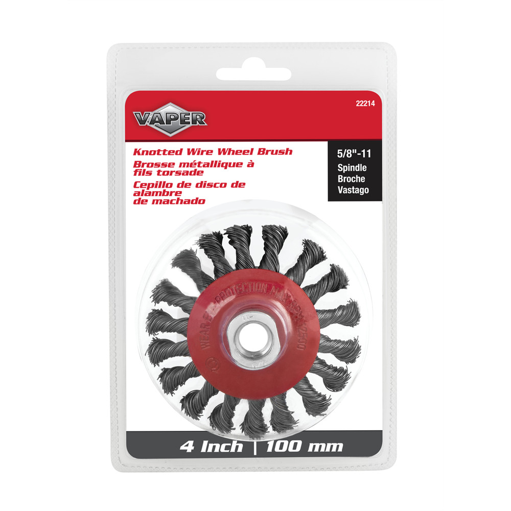 Titan 4 in. Knotted Bevel Wire Wheel