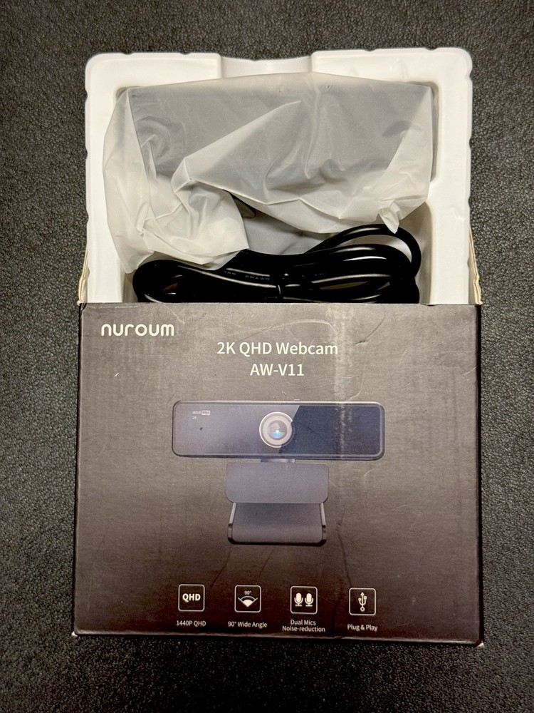 Nuroum 2K QHD Webcam model AW-V11 - Windows / Chrome / Mac / Android