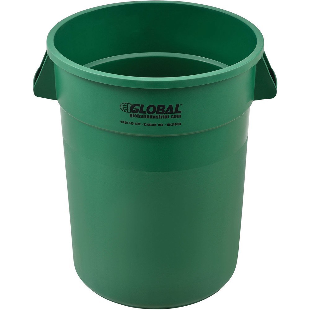 Global Industrial 32 Gallon Garbage Can Green No Lid