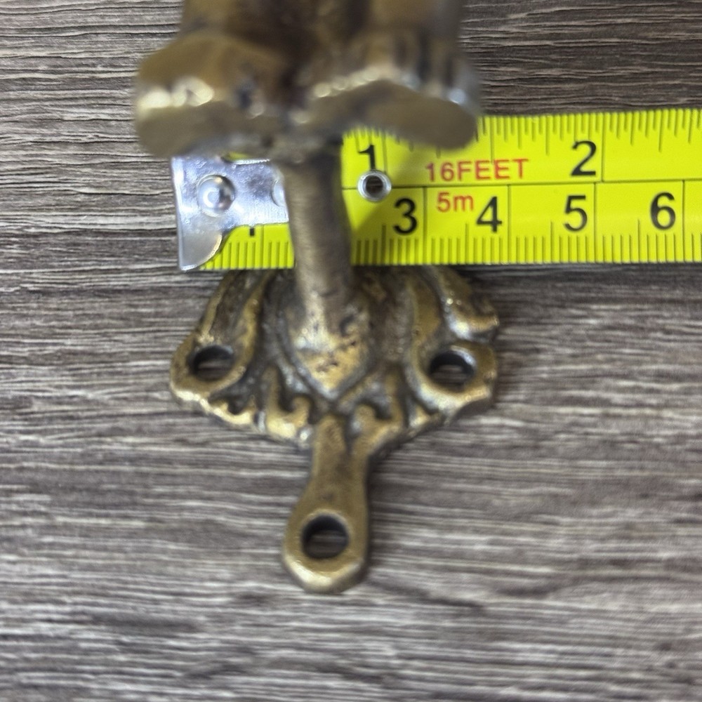 Brass Cat Design Wardrobe Pull Set Kitten Animal Theme Door Handle Two