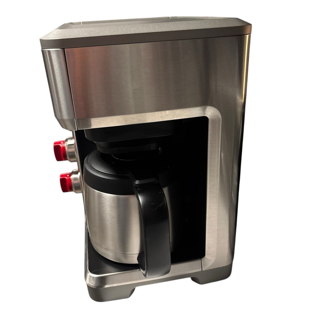 Wolf Gourmet Programmable Coffee Maker WGCM100S Auto Drip System Red Knobs READ