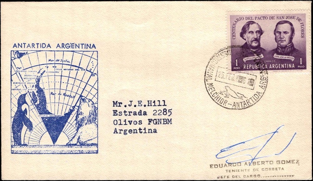 Argentina Antarctic Naval Base Cover Antarctica