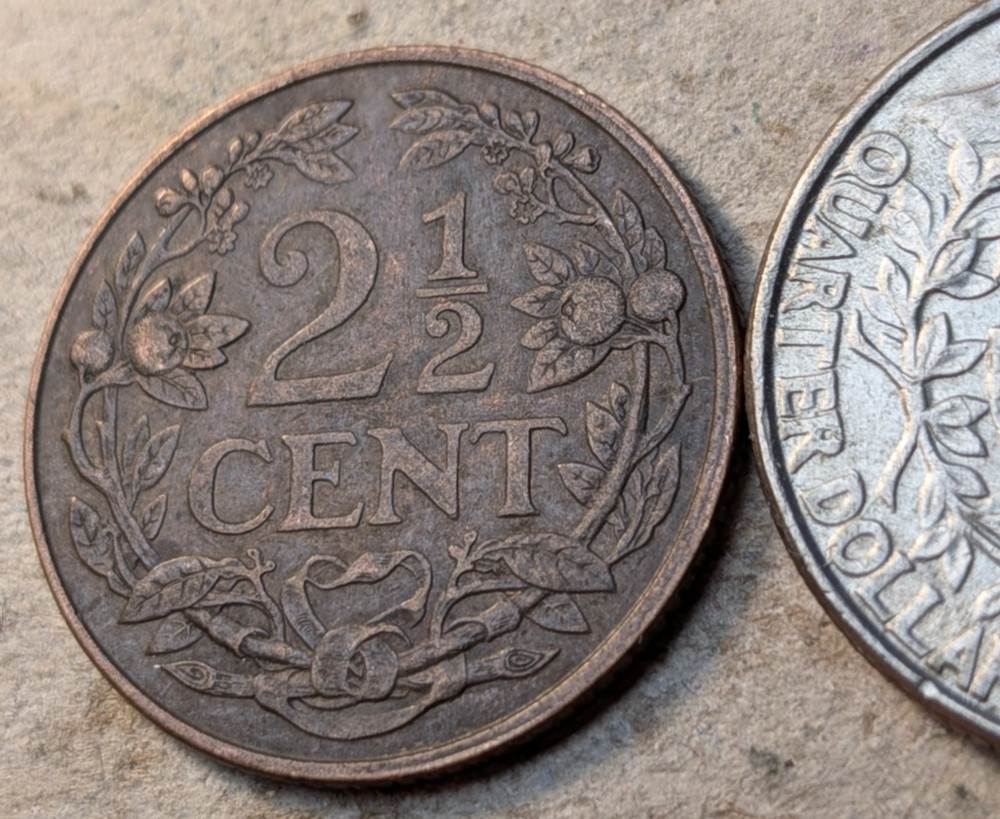 Netherlands 2 1/2 cents 1941