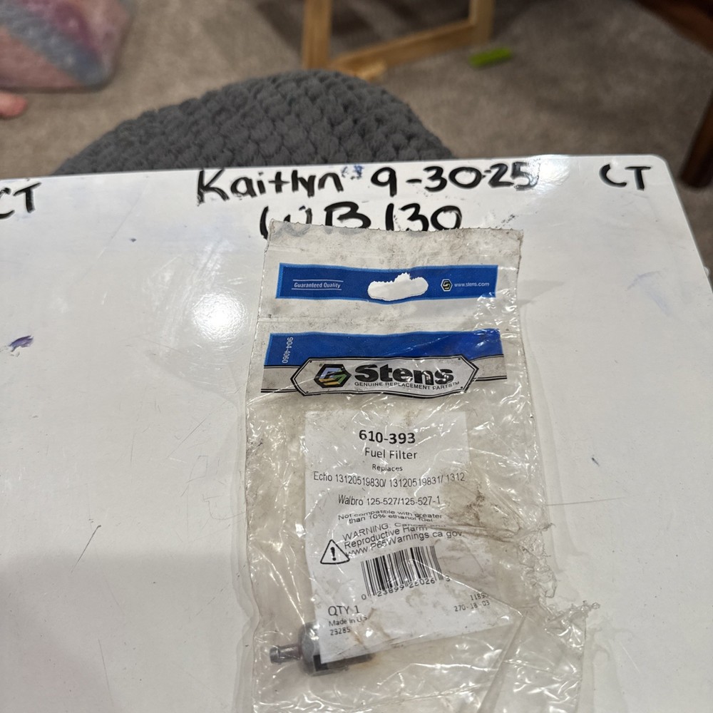 Stens 610393 Fuel Filter