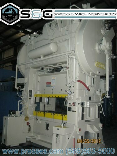300 TON VERSON HS2-300-72-36 STRAIGHT SIDE PRESS