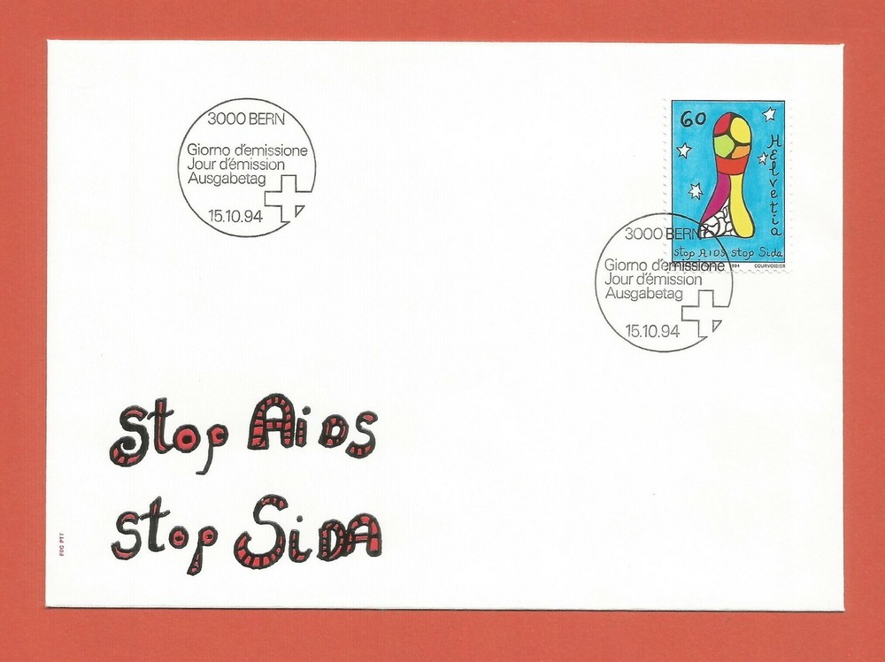 SWITZERLAND – FDC – 1994 – AIDS CAMPAIGN - #949