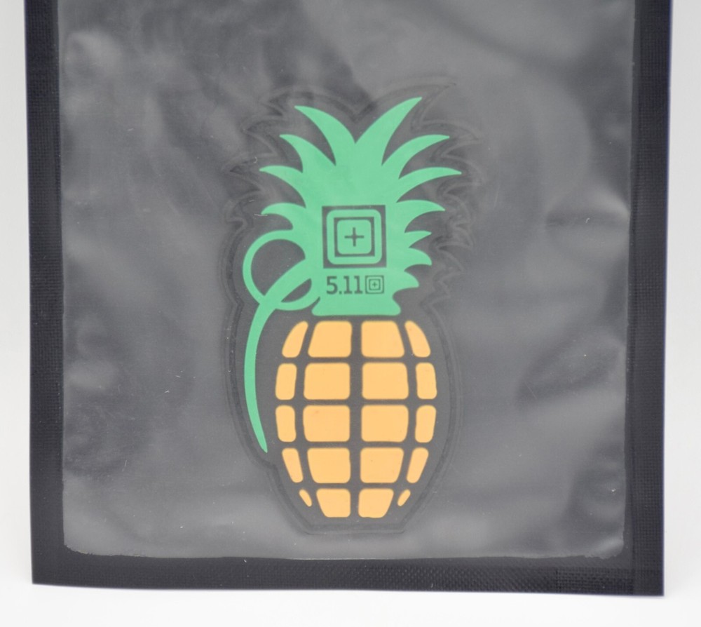 5.11 TACTICAL "PINEAPPLE GRENADE" LOGO PATCH PATCH HOOK/LOOP BACKING