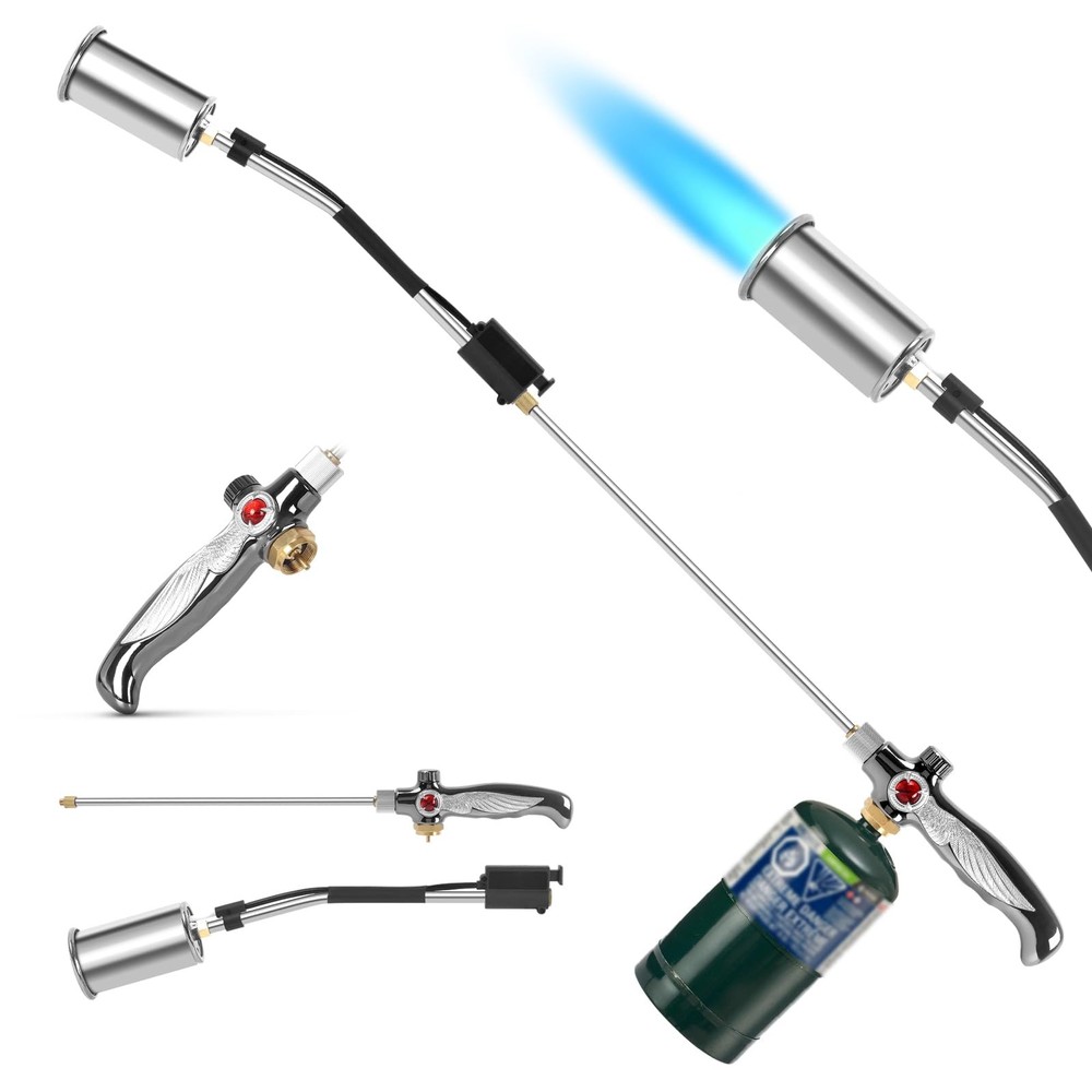 Weed Burner Torch, Propane Torch High Output 37" Extended Silver