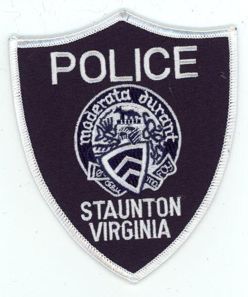 VIRGINIA VA STAUNTON POLICE NICE SHOULDER PATCH SHERIFF
