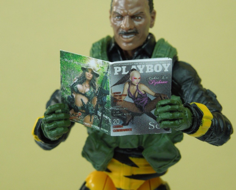 1/18 Scale Custom Playboy GI Joe Cobra Pythona - with interior pages