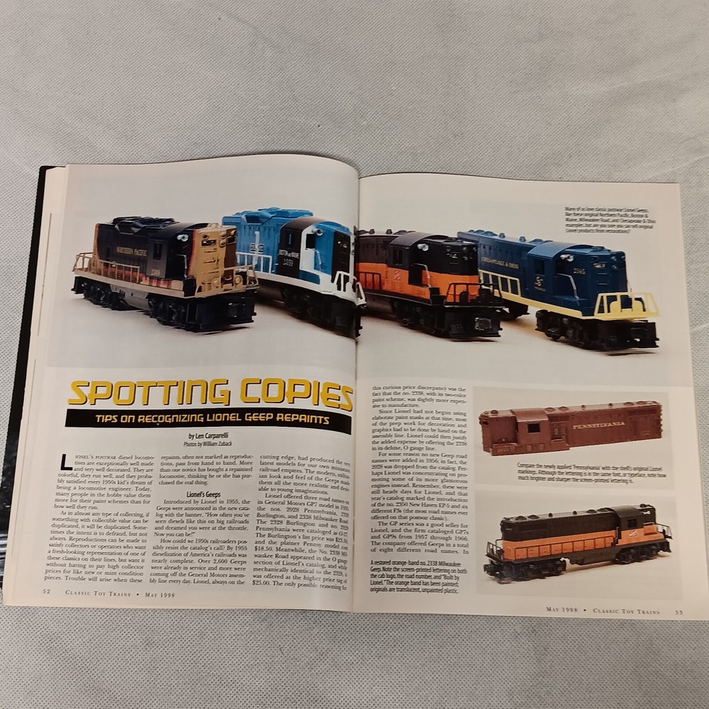 Classic Toy Trains Magazine May 1998