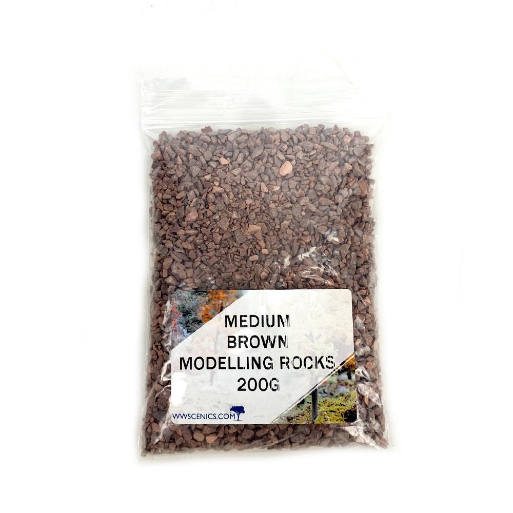 Medium Brown Modelling Rocks 1-3mm | Wargame Scenery & Basing Material