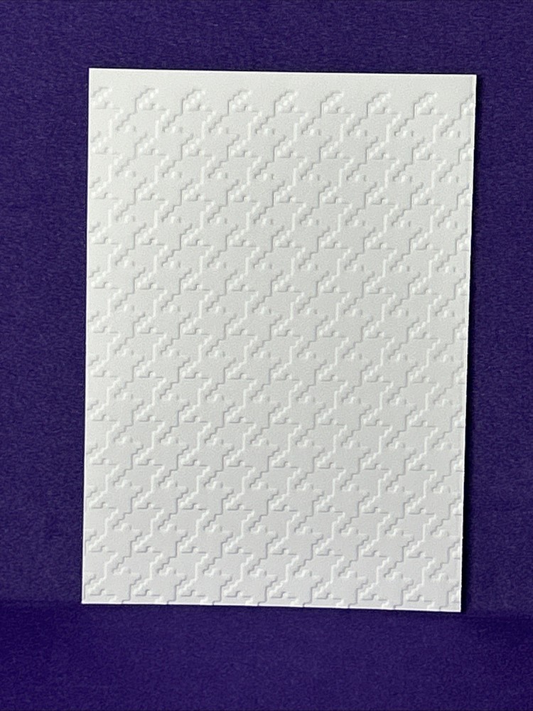Houndstooth Embossing Folder Cuttlebug Provo Craft Card Making Scrapbooking