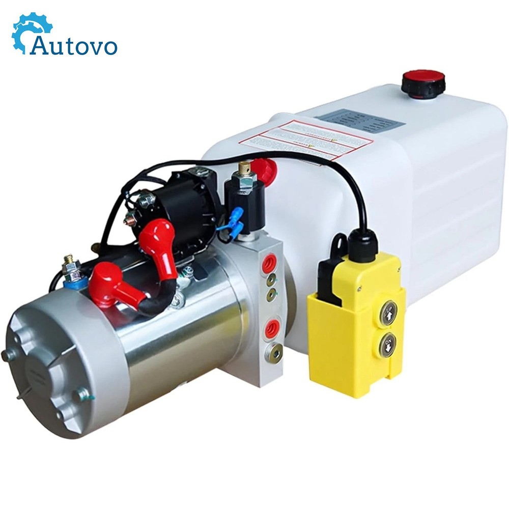 12V DC 8 Quart Double Acting Hydraulic Pump for Lifting/Trailer