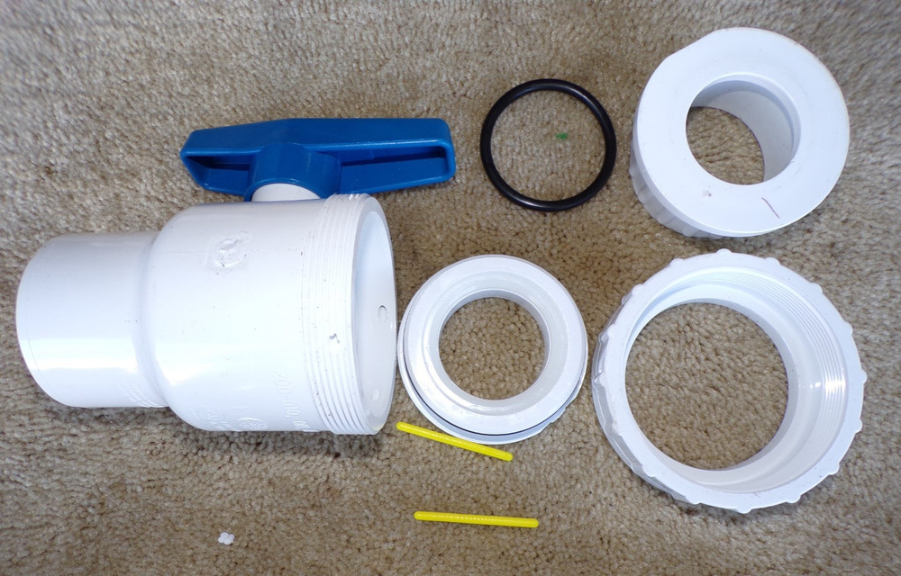 2" Praher True Single Union PVC Ball Valve 200-010 @h2