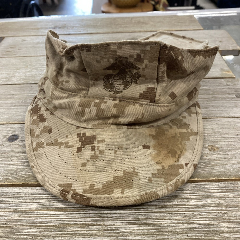 USMC Cover Marpat Desert Camo Cap Hat Size Medium